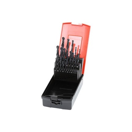 Holex Jobber drill set HSS No. 114000 in a case- uncoated- Type: 1-10-5 115000 1-10,5